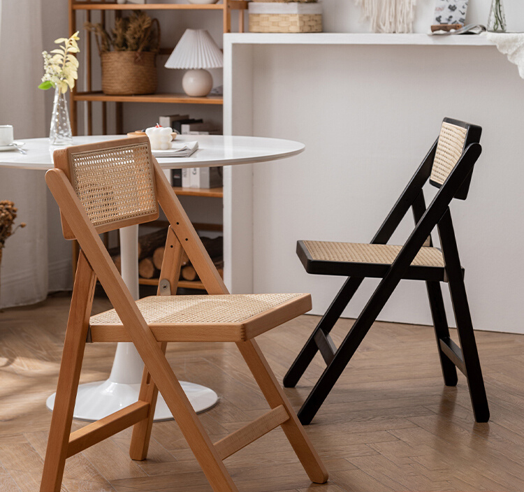 チェア椅子 折りたたみ 木製 ラタン オシャレ家具 sx-001 通販 